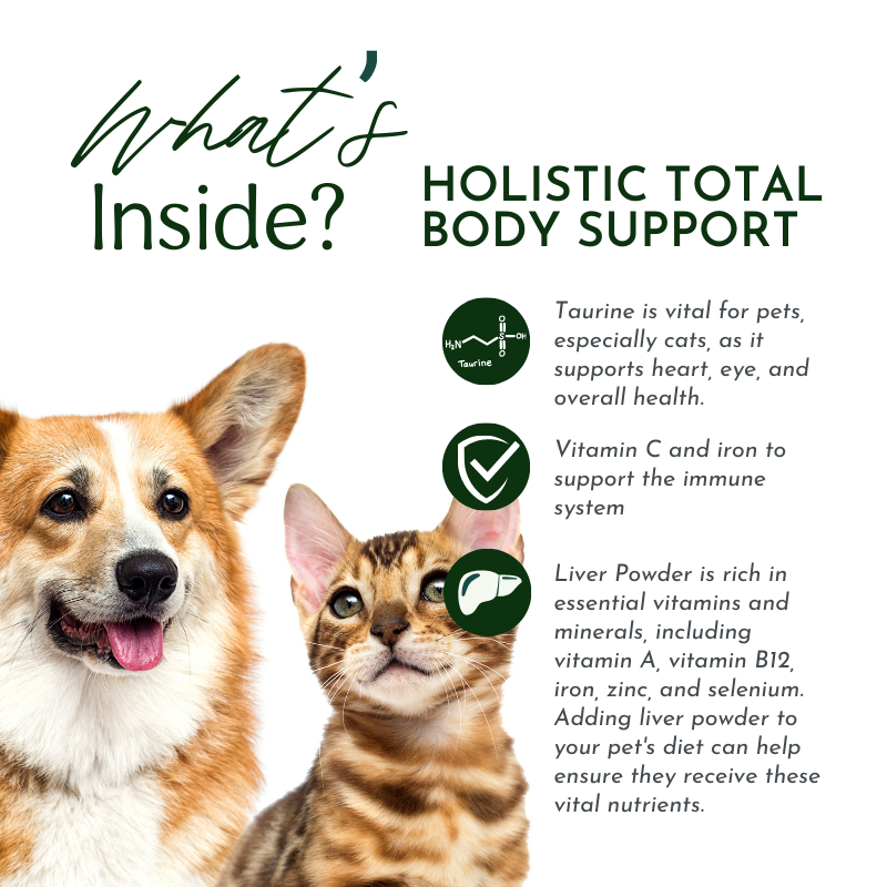 Holistic Total Body Support – Multivitamin & Glandular Support for Dogs and Cats